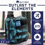 Blue 215 PCS Emergency Survival Kit with Backpack