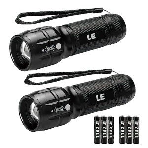 LED Flashlights for Emergencies and Outdoor Use - 2 Pack