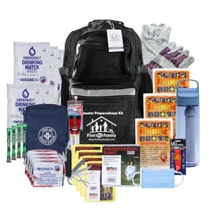 4-Person Emergency Survival Kit with LifeStraw Filter