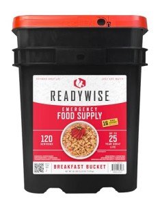 ReadyWise Breakfast Bucket - 120 Servings Emergency Food