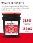 ReadyWise Breakfast Bucket - 120 Servings Emergency Food
