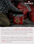 ReadyWise Breakfast Bucket - 120 Servings Emergency Food