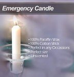 24-Pack Unscented Emergency Candles for Kits
