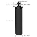 2-Pack Black Water Filters for Emergency Preparedness