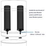 2-Pack Black Water Filters for Emergency Preparedness
