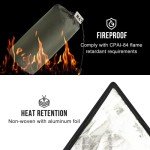 Green Emergency Survival Blanket and Tube Tent Set