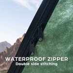 Green Emergency Survival Blanket and Tube Tent Set