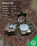 Survival Compass with Lanyard and Pouch - Waterproof