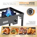ROVSUN Dual Burner High-Pressure Propane Stove