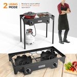 ROVSUN Dual Burner High-Pressure Propane Stove