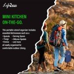 Portable 9-Piece Stainless Steel Camp Kitchen Set