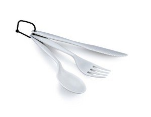 GSI Outdoors 3-Piece Cutlery Set - Eggshell White