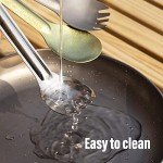 Titanium Long Handle Spork and Spoon Set