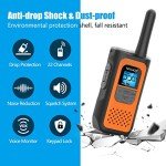 Long Range Walkie Talkies with NOAA Alerts - 2 Pack