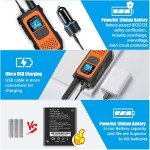 Long Range Walkie Talkies with NOAA Alerts - 2 Pack