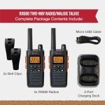 Cobra RX680 Waterproof Walkie Talkies Set - 2 Pack