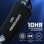 DanForce Rechargeable LED Headlamp - Ultra Bright 1080 Lumen