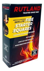 Rutland Safe Lite Fire Starter Squares - 24 Count