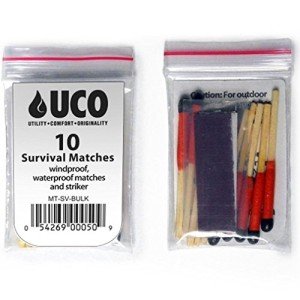 Waterproof Survival Matches - 10 Count Pack
