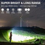 Super Bright Rechargeable Flashlight with Zoom & 5 Modes
