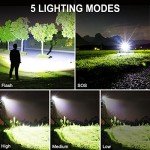 Super Bright Rechargeable Flashlight with Zoom & 5 Modes