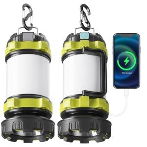 Rechargeable LED Camping Lanterns with Power Bank