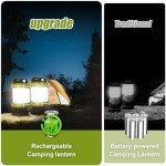 Rechargeable LED Camping Lanterns with Power Bank