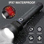 Super Bright Rechargeable Flashlight with Zoom & 5 Modes