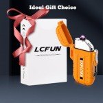 Rechargeable Windproof Arc Lighter with Emergency Whistle