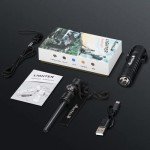 Windproof Arc Lighter with LED Flashlight Combo
