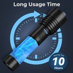 Alicegirl Rechargeable Bright LED Flashlight 2-Pack