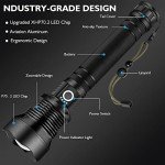 Super Bright Rechargeable Flashlight with Zoom & 5 Modes