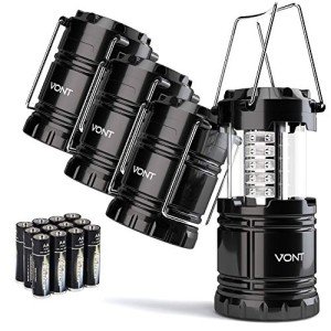 Vont 4 Pack Portable LED Lanterns for Emergencies