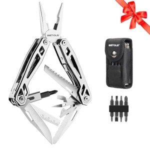 21-in-1 Survival Multitool with Needle Nose Pliers