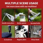 21-in-1 Survival Multitool with Needle Nose Pliers