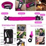 Pink Survival Kit for Women: First Aid & Camping Gear
