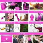 Pink Survival Kit for Women: First Aid & Camping Gear