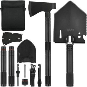 Compact Multitool Shovel and Axe for Emergencies