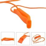 10-Pack Emergency Safety Whistles with Lanyard