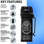 Pepper Spray Self Defense - 16ft Range, USA Made
