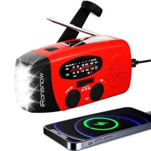 Solar Emergency Hand Crank Weather Radio & Charger