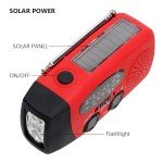 Portable Solar Weather Radio with Flashlight & Charger
