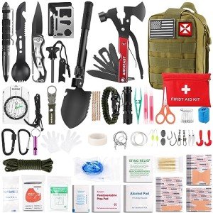 256-in-1 Emergency Survival Kit with Molle Pouch