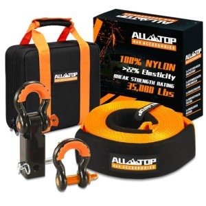 Nylon Recovery Kit with Hitch Receiver & Accessories