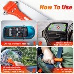 Car Window Breaker and Seatbelt Cutter Kit
