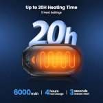 Rechargeable Hand Warmers - 2 Pack, 20 Hours Heating