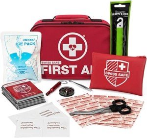 Swiss Safe 2-in-1 Emergency First Aid Kit