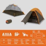 2-Person 3-Season Backpacking Tent with Aluminum Frame