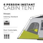 CORE Instant Cabin Tent for 6 People – Easy Setup