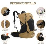 Waterproof 35L Hiking Backpack with 3L Bladder